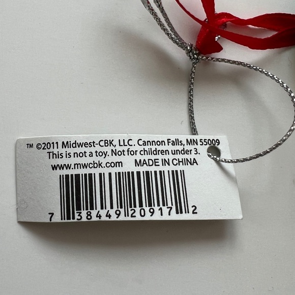 Midwest Sock Monkey w/ Santa Hat 2011, Sock Monkey in Santa Outfit  Ornaments 6" - Picture 8 of 8